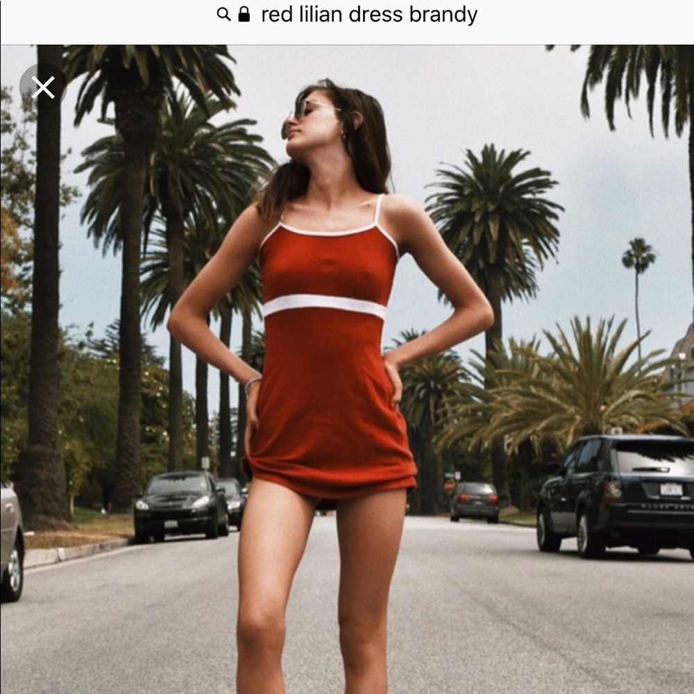 red lilian dress